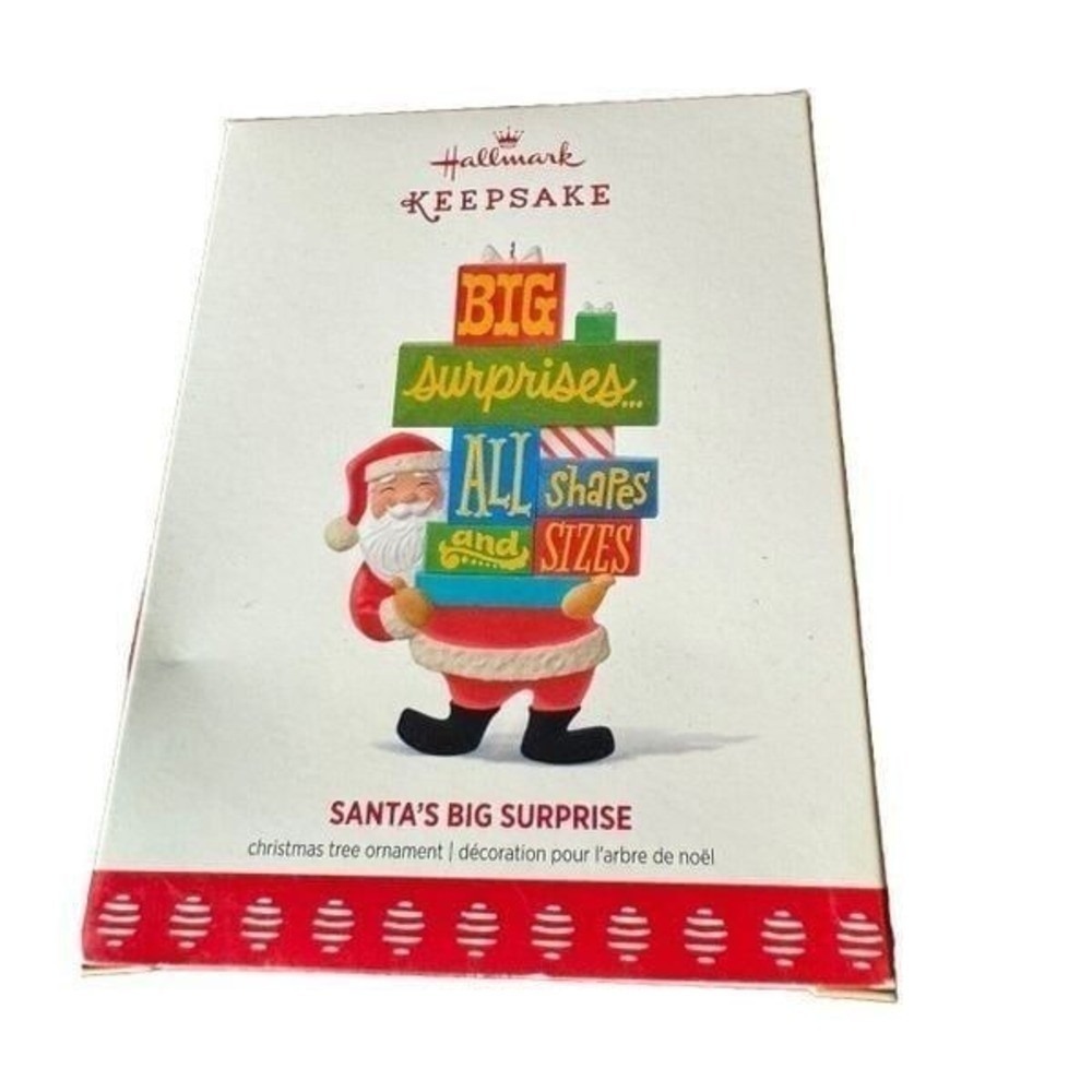 2017 Hallmark Keepsake Santa's Big Surprise Ornament BRAND NEW